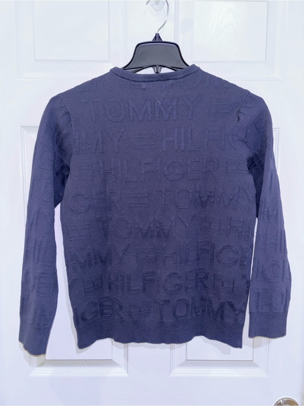 Tommy Hilfiger navy crew neck sweater Big Boys SZ XL​ - Picture 5 of 7